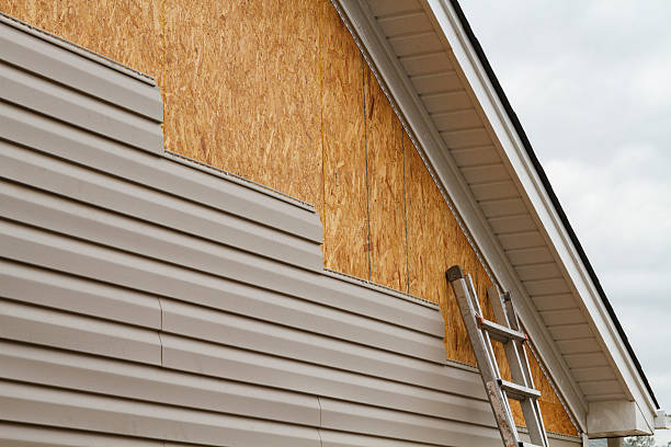 Professional Emergency Siding Repair technician working in Fort Meade, FL